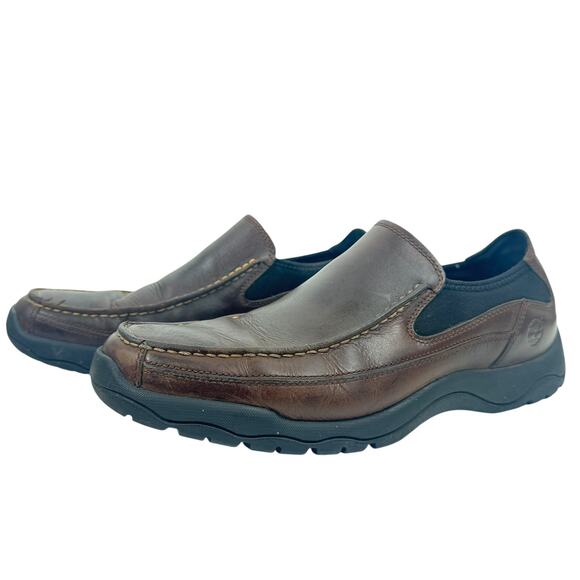 Timberland Earthkeepers Leather Loafers Brown Slip On Size 10 - Picture 2 of 6